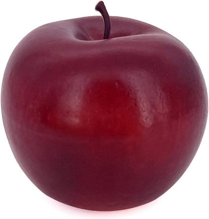 6x Lebensechte künstliche rote Äpfel Deko Faux Fruits 8x8x7cm