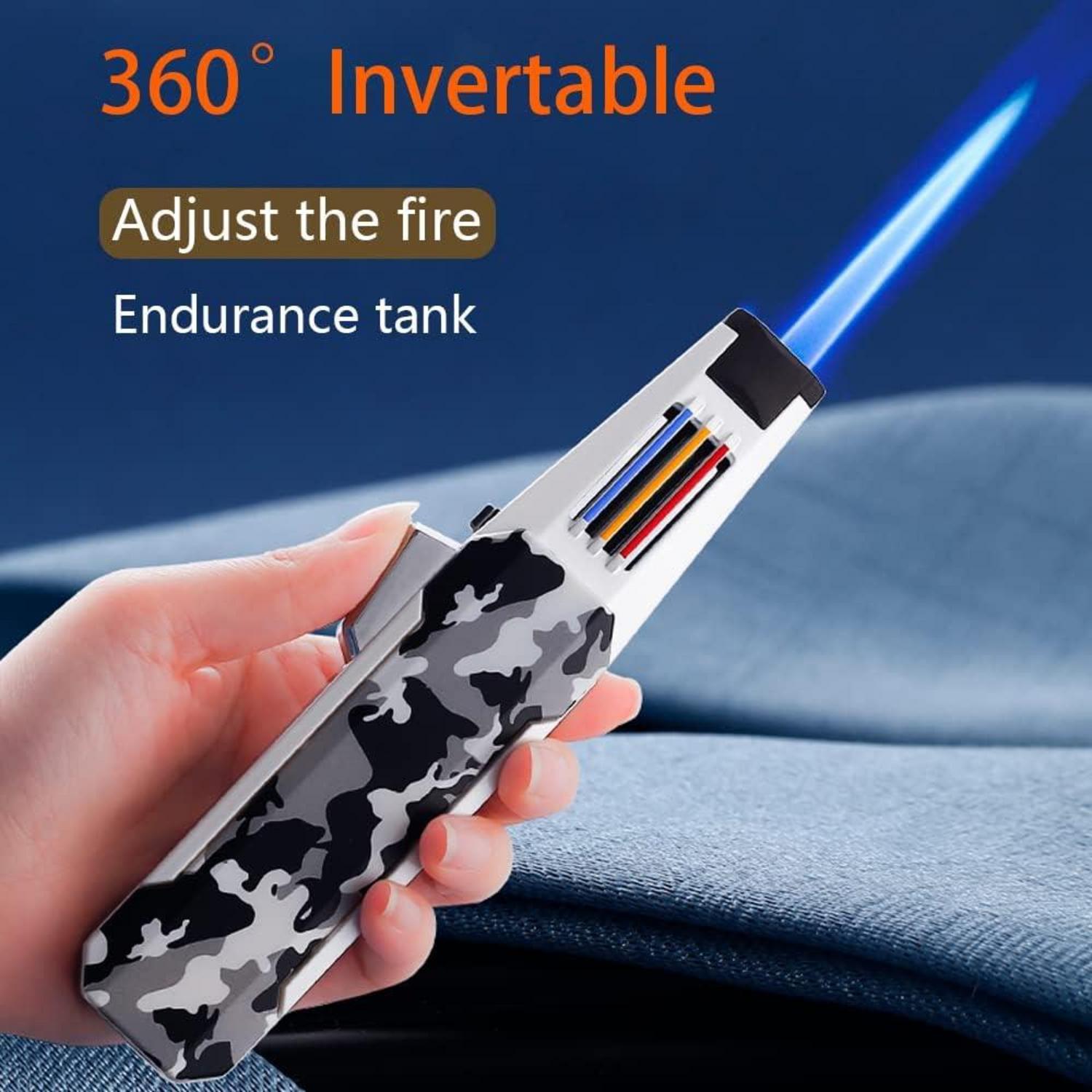 Butan Fackel Feuerzeug Einhand Operation mit Jet Flame Einstellung