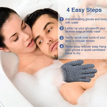 Peeling-Handschuhe 6 Paar Körperpeeling abgestorbene Haut Schwamm