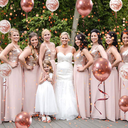 50 Roségold Konfetti Luftballons Geburtstag Hochzeit Party 12 Zoll