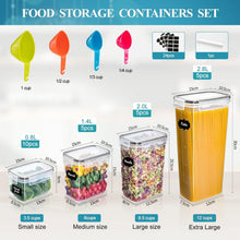 Vorratsdosen mit Deckel Luftdicht Set of 25 BPA frei 39L