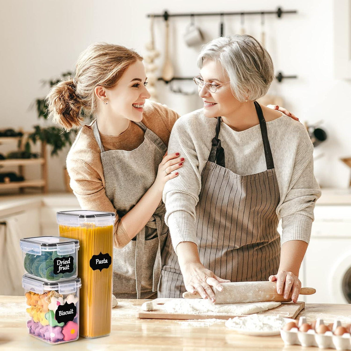 Luftdichte Vorratsdosen Set 25tlg BPA-frei 39L Aufbewahrungsbox Küche