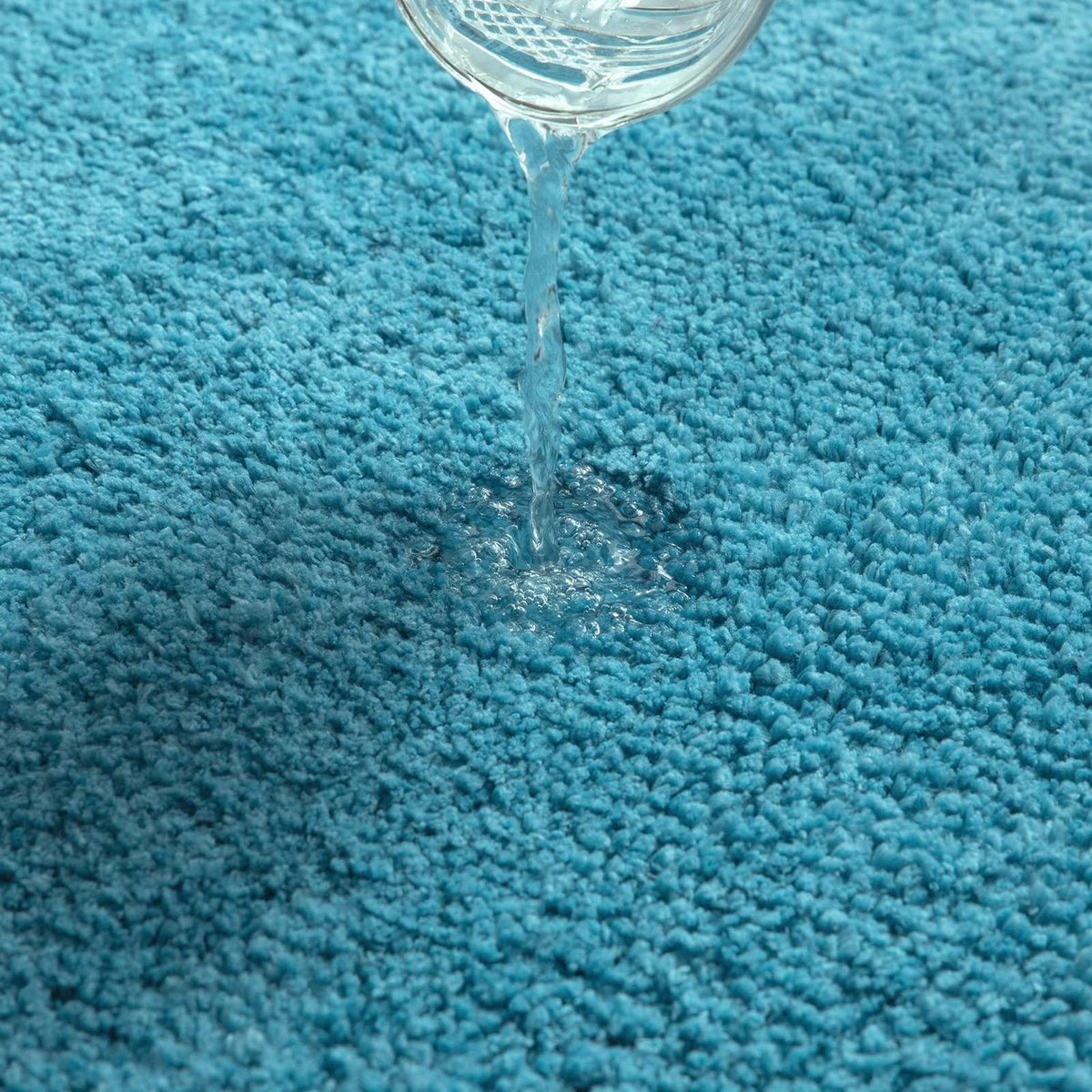 Badematte rutschfest Türkis 70x120 cm - Mikrofaser Fußmatte