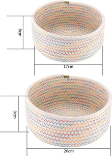 Aufbewahrungskorb Baumwollseil 2er Set Organizer