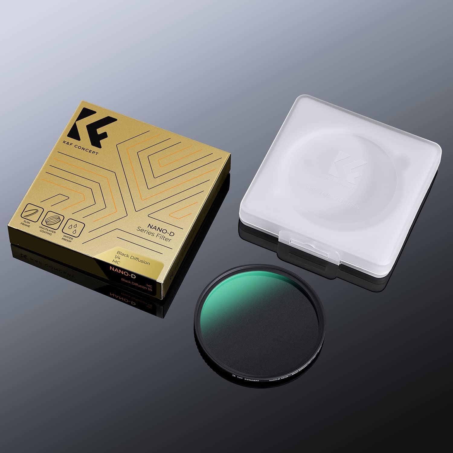 58mm K&F Concept Nano-D Black-Mist 1/4 Filter Optisches Glas 24-lagige Nano-Beschichtung