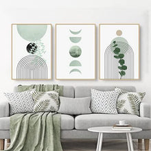 Bohemian Poster Set Grüne Pflanze Bilder, Moderne Wandbilder