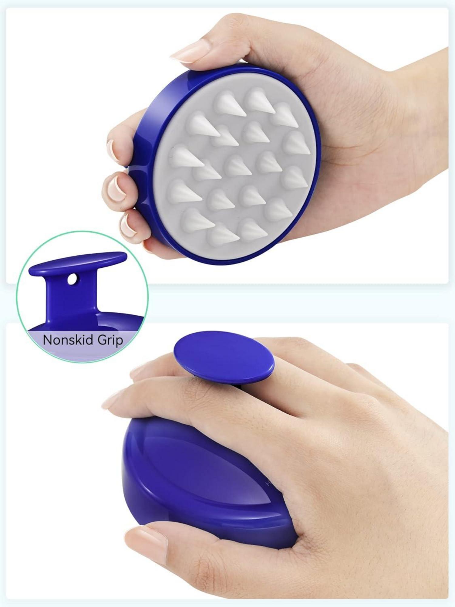 HEETA Tragbare Kopfhaut Massagebürste für Haar Peeling und