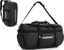 Sporttasche Schwarz 30L Reisetasche Klein mit Schuhfach & Schultergurt