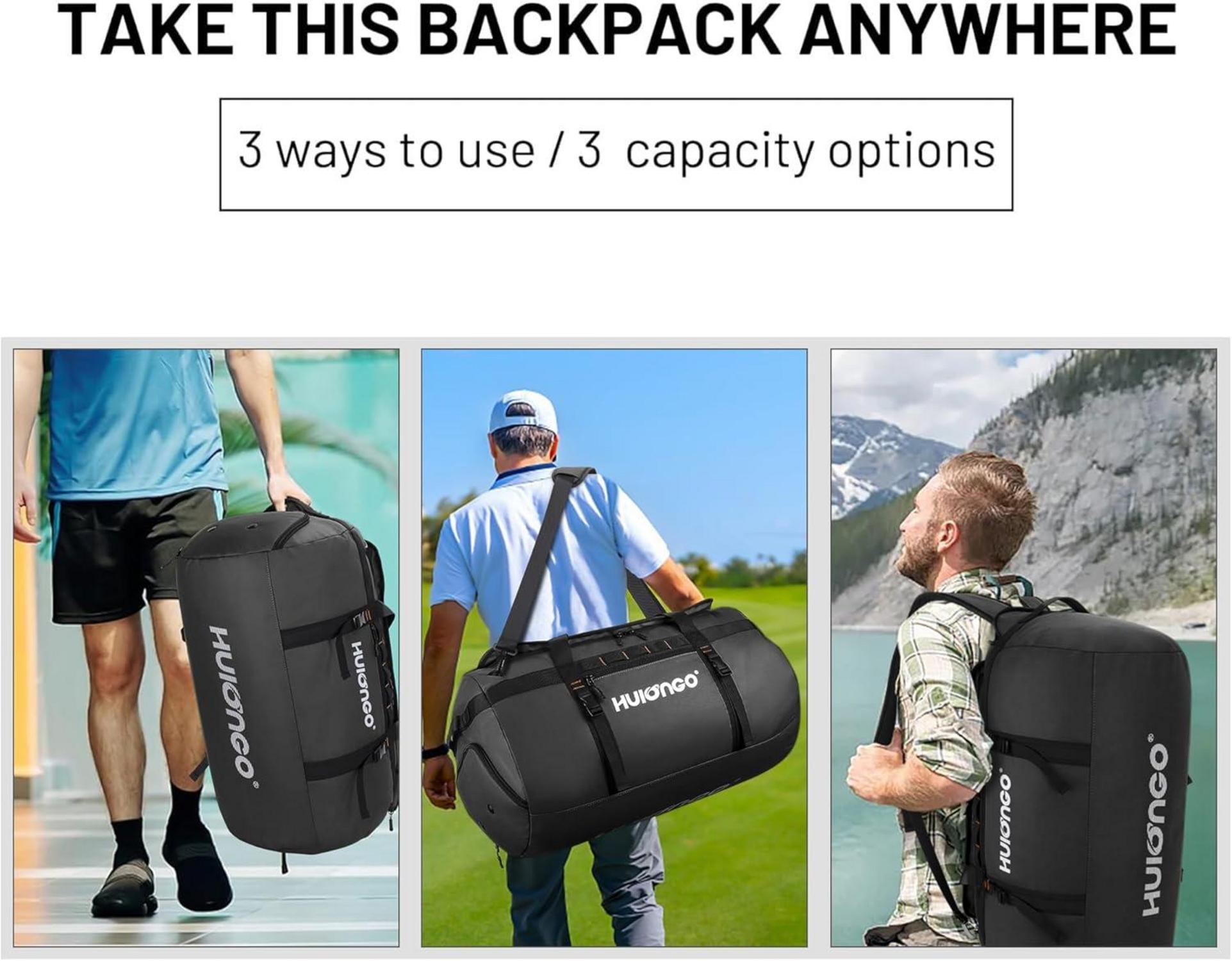 Sporttasche 30L Reisetasche mit Schuhfach & Schultergurt Schwarz