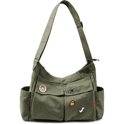 Canvas Crossbody Bag Umhängetasche Schultertasche Tote Hobo