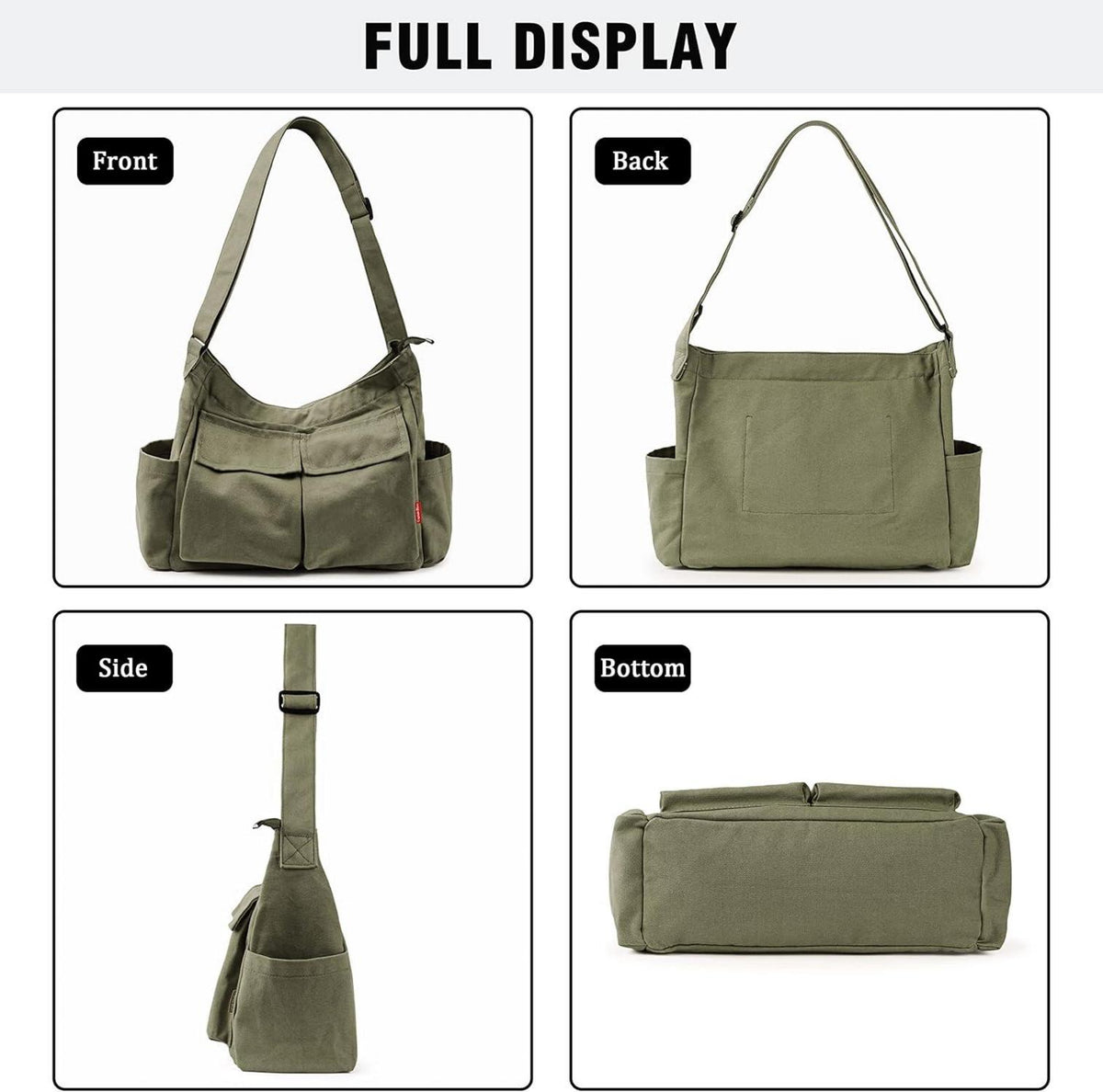 Stilvolle Captain Blues Canvas Crossbody Umhängetasche für Frauen und Männer