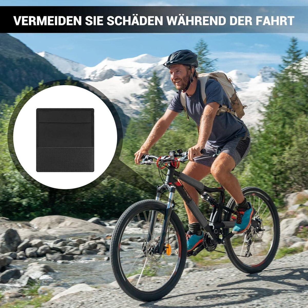 Fahrrad Rahmenschutz 4er Set für Thule Fahrradträger E-Bike Transport