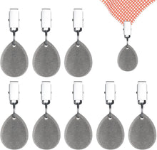 8er Set Marmor Tischdeckenanhänger mit Metallclip