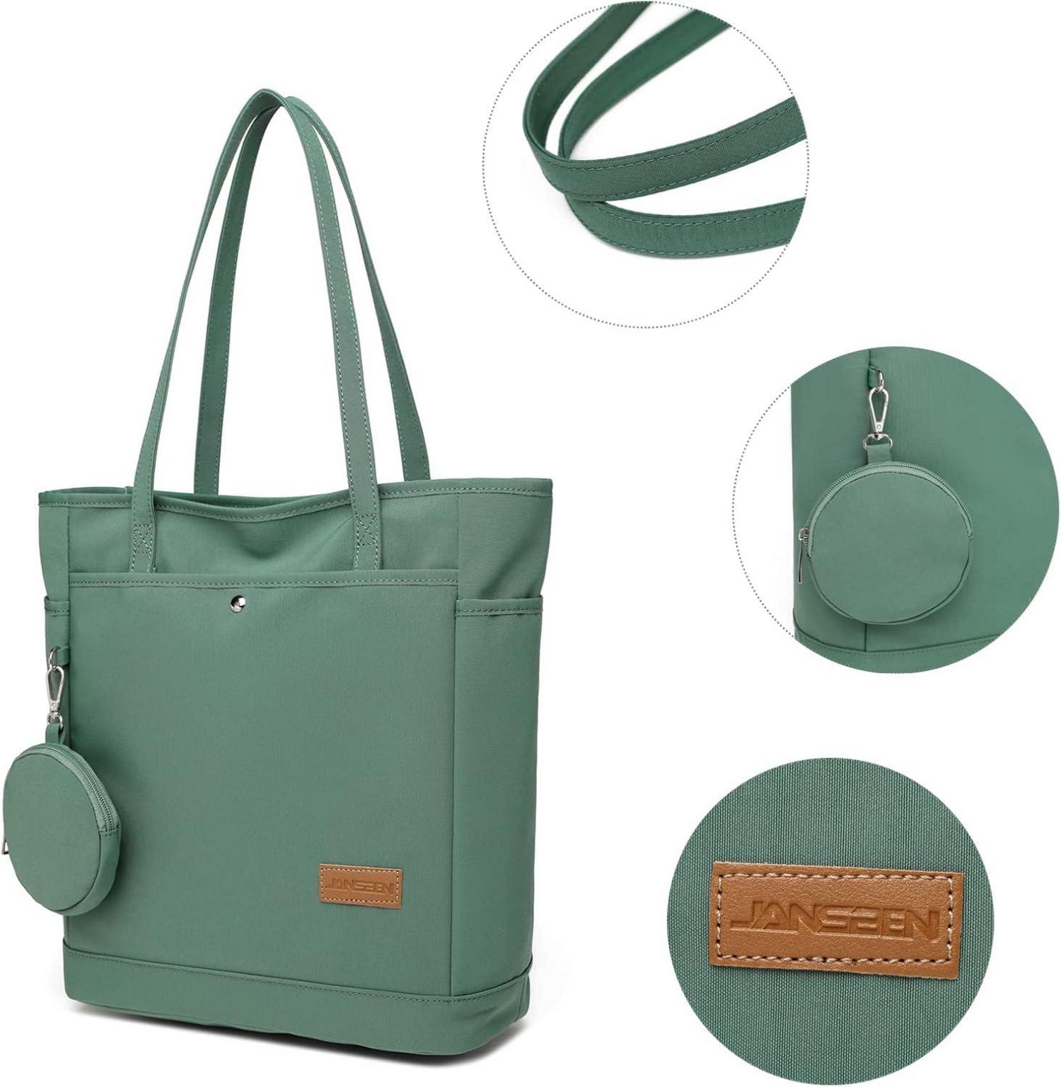 Damen Umhängetasche Canvas Shopper mit Münzbörsen 4xFach