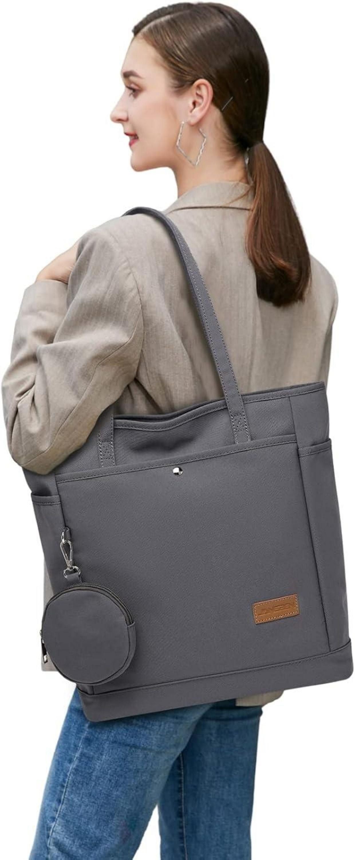 Damen Canvas Schultertasche große mit Münzbörsen Handtasche Shopper