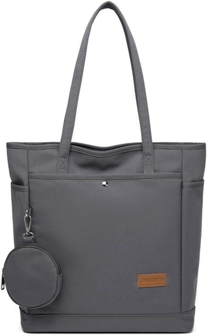 Canvas Shopper Handtasche mit Münzbörse - Damen Schultertasche