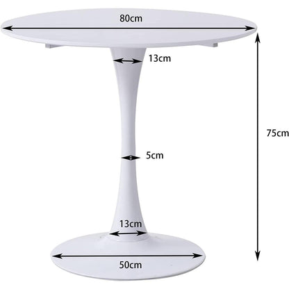 Runder Esstisch Weiß 80cm – Modern & Lässig