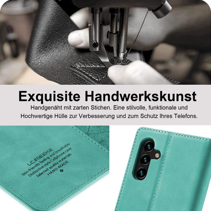 Samsung Galaxy A34 5G Hülle Leder Wallet mit Schutzfolie