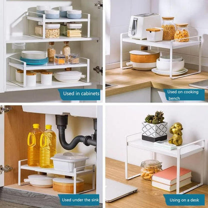 Regaleinsatz Küchenschrank Organizer Anti-Rutsch Matte