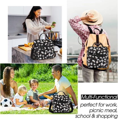 Isolierte Kühltasche Klein Faltbar Lunchtasche Thermotasche Frauen Picknick