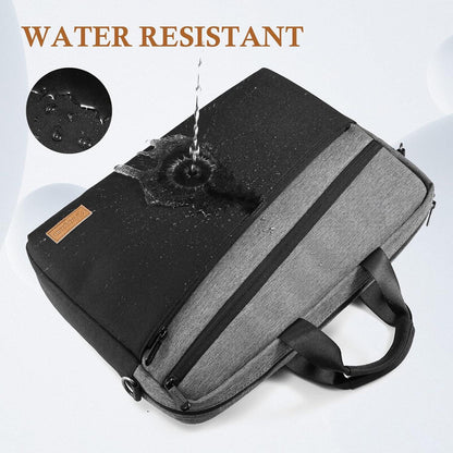 Laptoptasche 17 17,3 Zoll Wasserdicht Schultertasche Grau