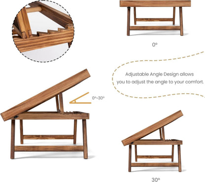 Puzzletisch LED Holzbrett verstellbare Winkel Klappbeine Abdeckung