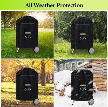VDISRR Kugelgrill Abdeckung 600D Oxford Gewebe Ø77x90cm - Wetterfest & Schwerlastig