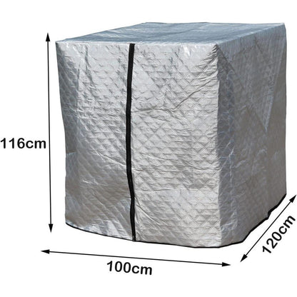 Winterfeste IBC Tank Abdeckung 1000L – Frostsicher & Wasserdicht