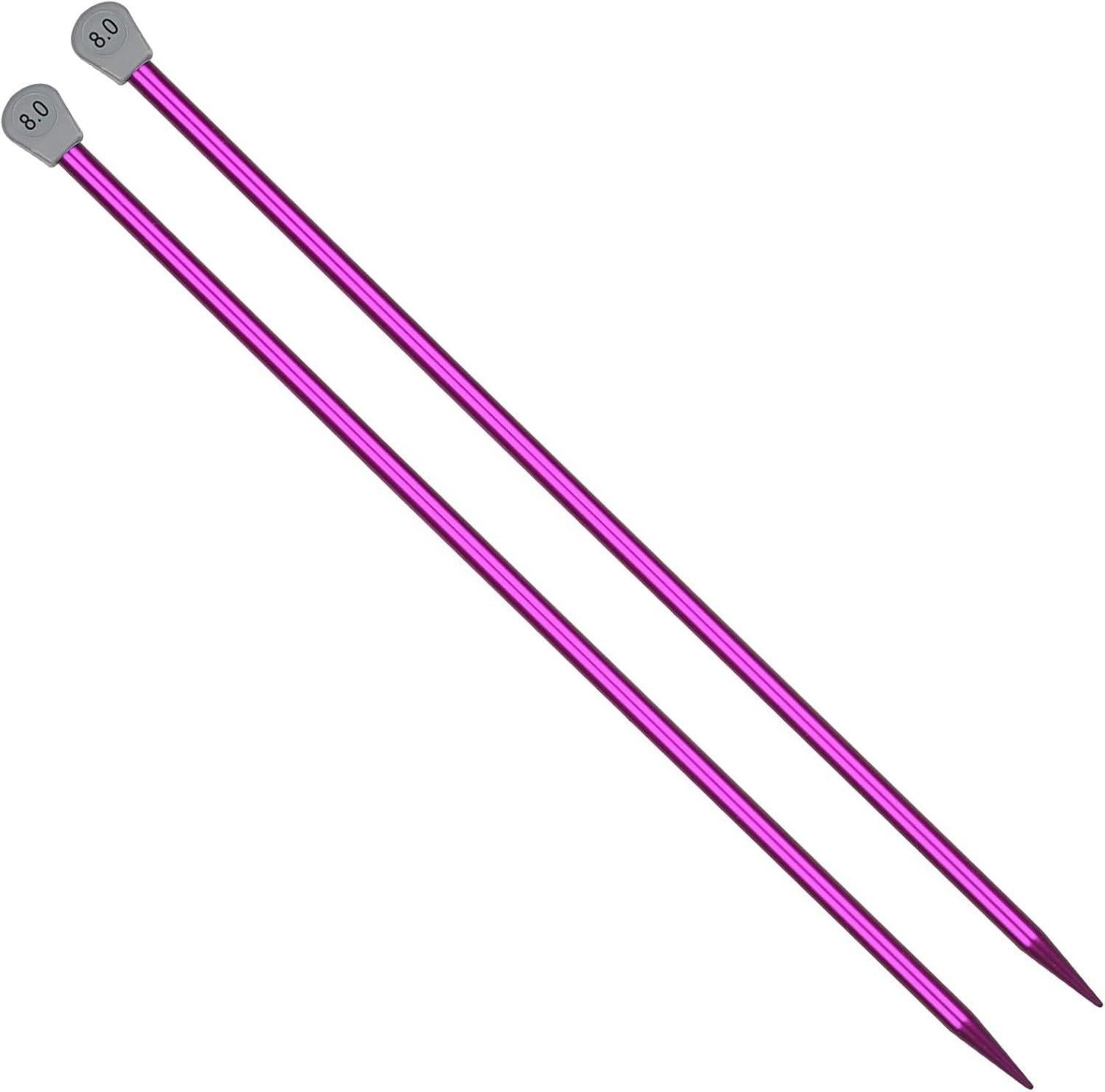 Aluminium Stricknadeln 8,0mm 35cm für