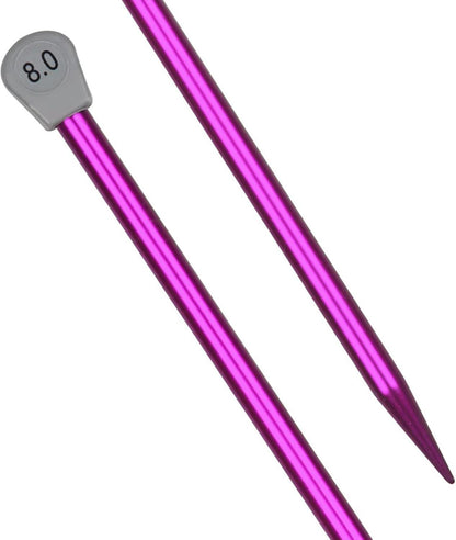 Aluminium Stricknadeln 8,0 mm 35cm Anfänger Profi Pullover Decken