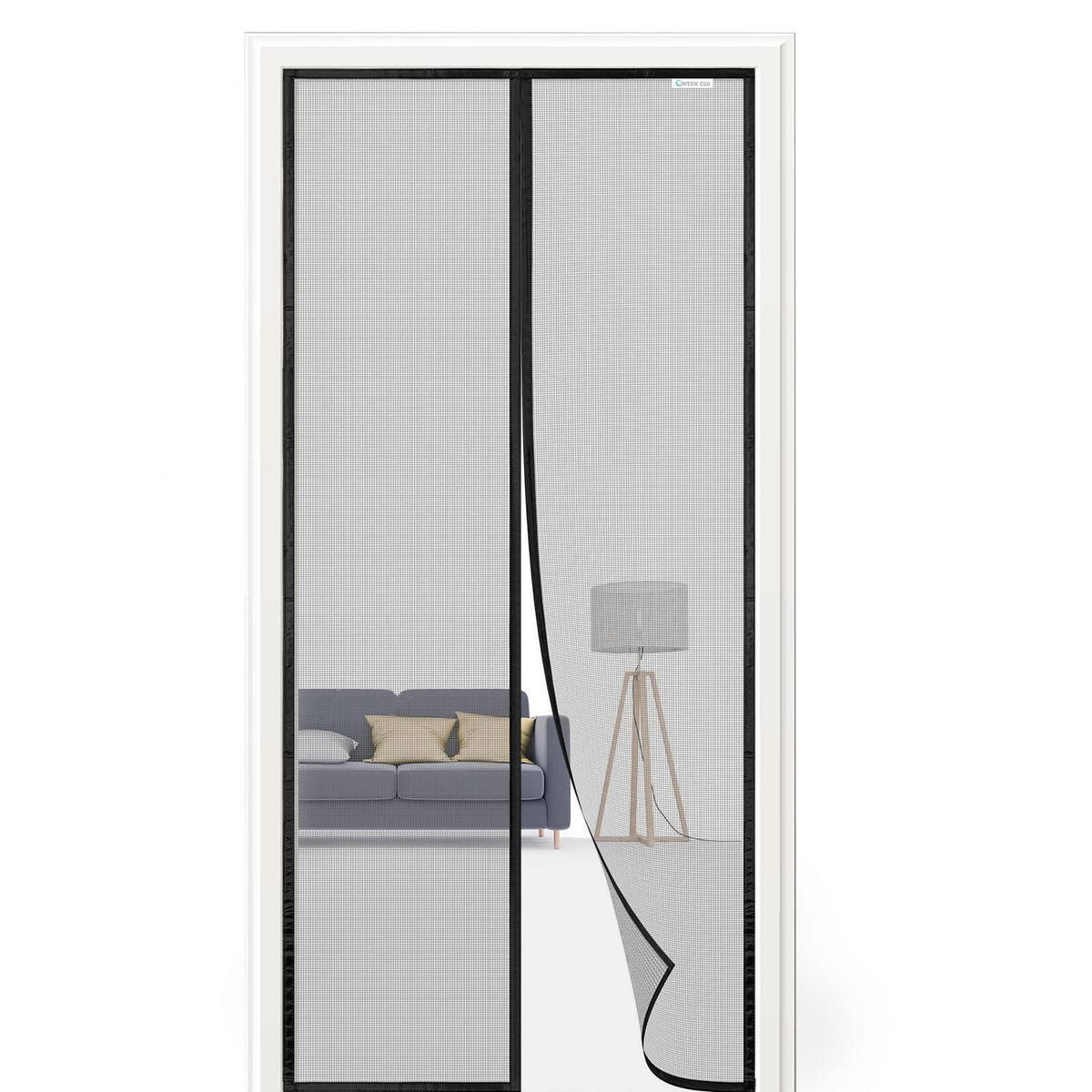 Fliegengitter Tür 85x220 cm – Magnet, Bohrenfrei & Haustierfreundlich