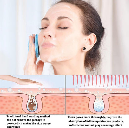 Silikon Gesichtsreiniger Peeling Massagegerät 4 Mischfarben