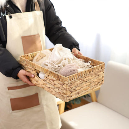 Aufbewahrungskörbe handgewebt integrierten Griffen Wasserhyazinthe