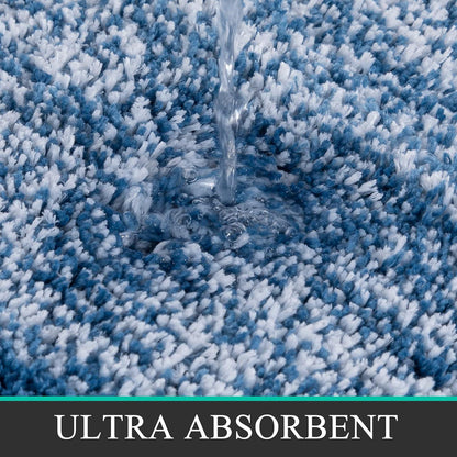Badezimmerteppich Mikrofaser 45x65cm Blau Saugfähig