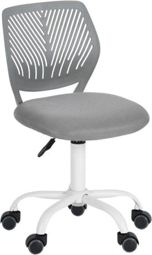 Modernes Grau Ergonomischer Bürostuhl ohne Armlehne