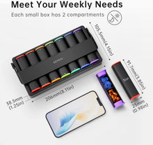 Tablettenbox 7 Tage Pillendose 2 Fächer Medikamentenbox