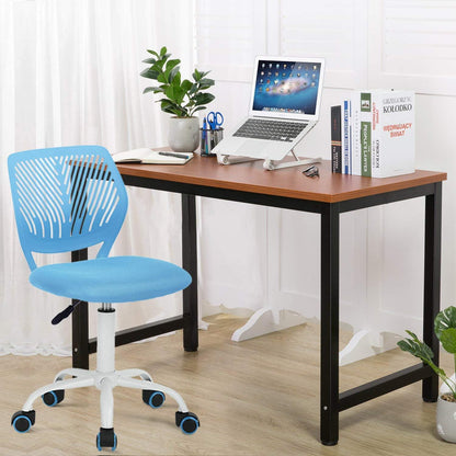 Homy Casa 2er Set Bürostuhl Rosa Blau ergonomisch