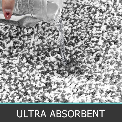 3-teiliges Weiches Badezimmerteppich Set Mikrofaser Absorbent Badematten