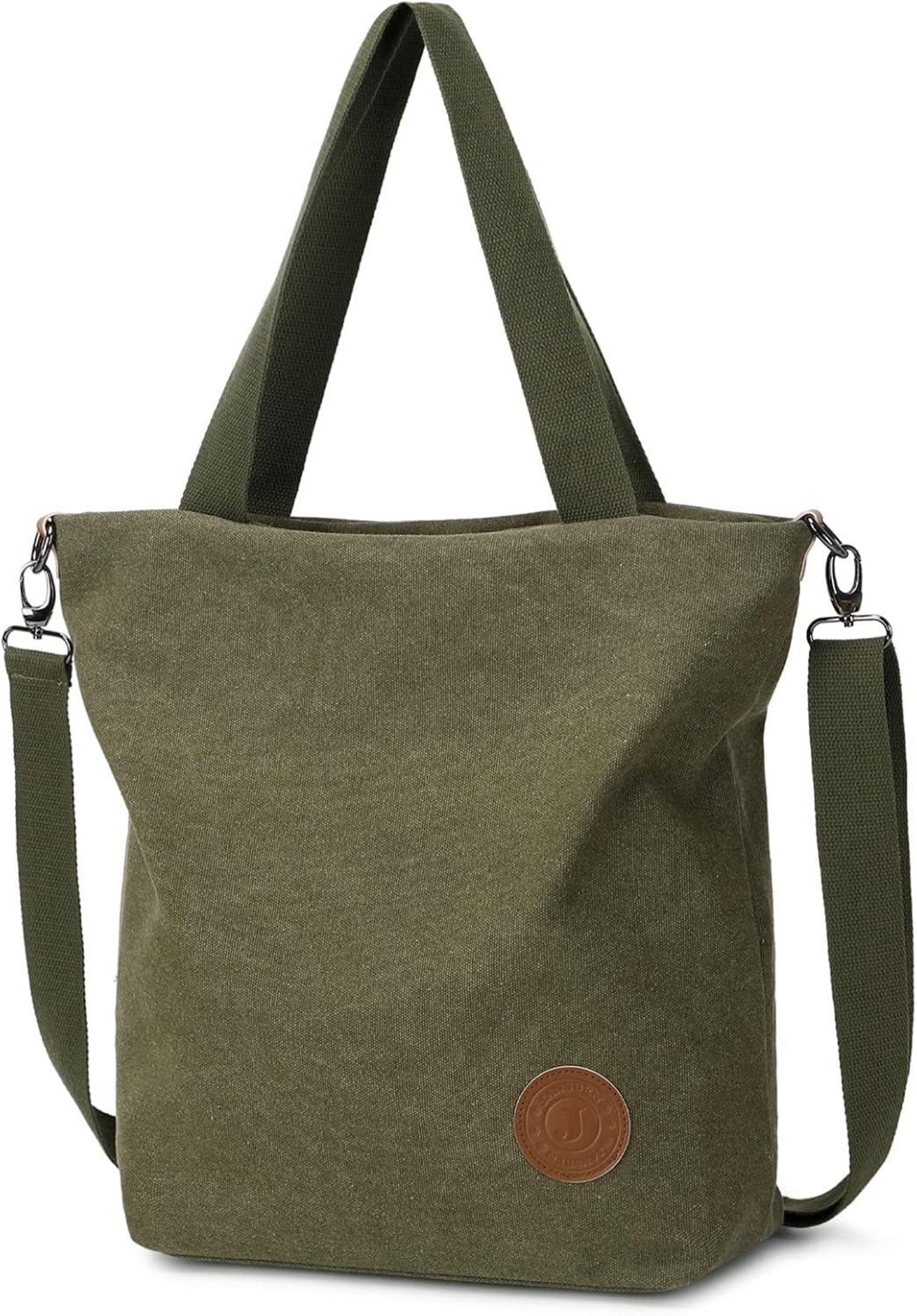 Damen Canvas Handtasche Schultertasche Multifunktionale