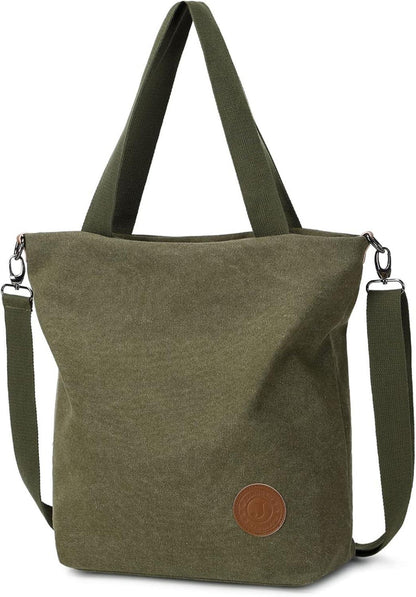 Damen Canvas Handtasche Schultertasche Multifunktionale