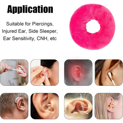 Piercing Kissen mit Loch für Seitenschläfer – Rosa