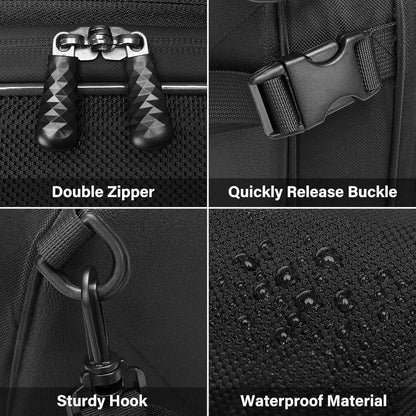 Motorradrucksack mit Erweiterung 20-28L, Wasserdicht & Vielseitig