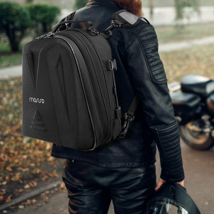 Motorradrucksack mit Erweiterung 20-28L, Wasserdicht & Vielseitig