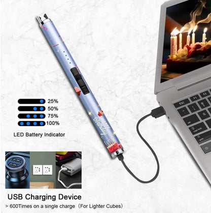 SUPRUS Kerze Feuerzeug USB Plasma winddicht wiederaufladbar