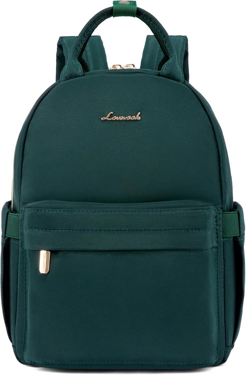Kleiner Rucksack Damen 2 in 1 Wasserdicht Mini Backpack Grün 11 zoll