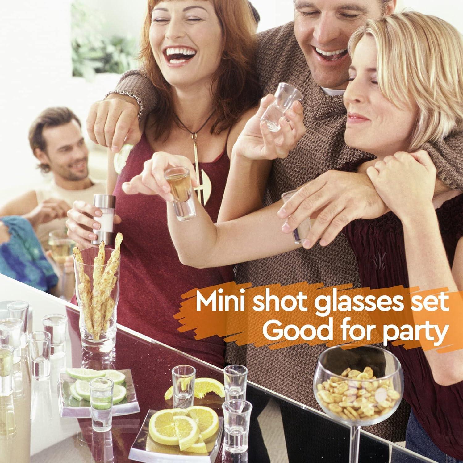 Schnapsgläser-Set 6 Stück 15ml Kristall klar schwerer Boden Cocktail