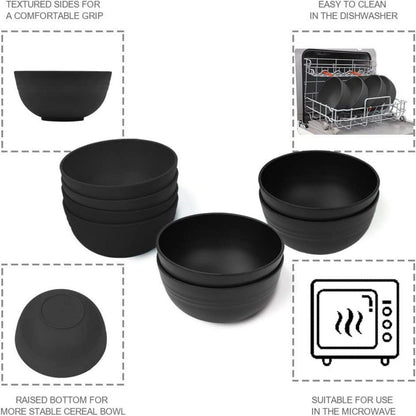 Bugucat Müslischalen Set 760ML Bowls bruchsicher Kunststoff Geschirr