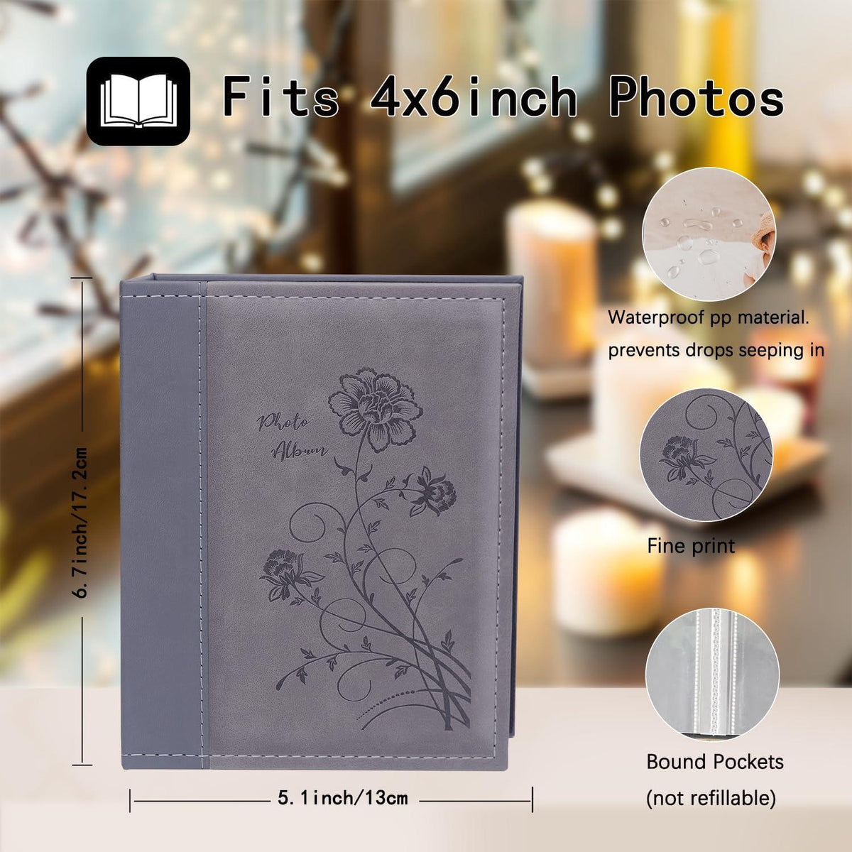 Miaikoe Kleines Fotoalbum 15x10 cm 2 Stück für 100