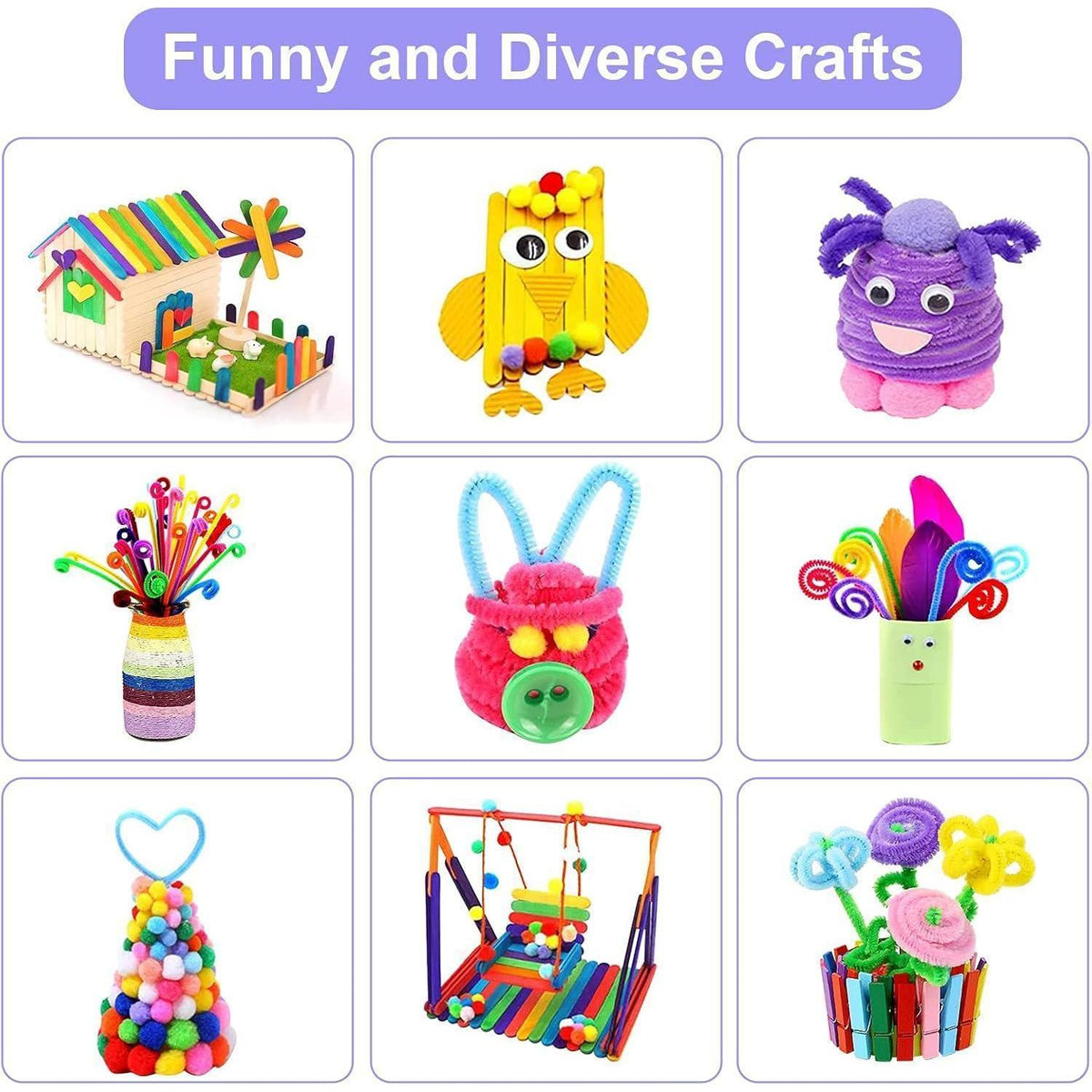 Bastelset Kinder 3000 Teile – Kreative DIY Bastelkiste