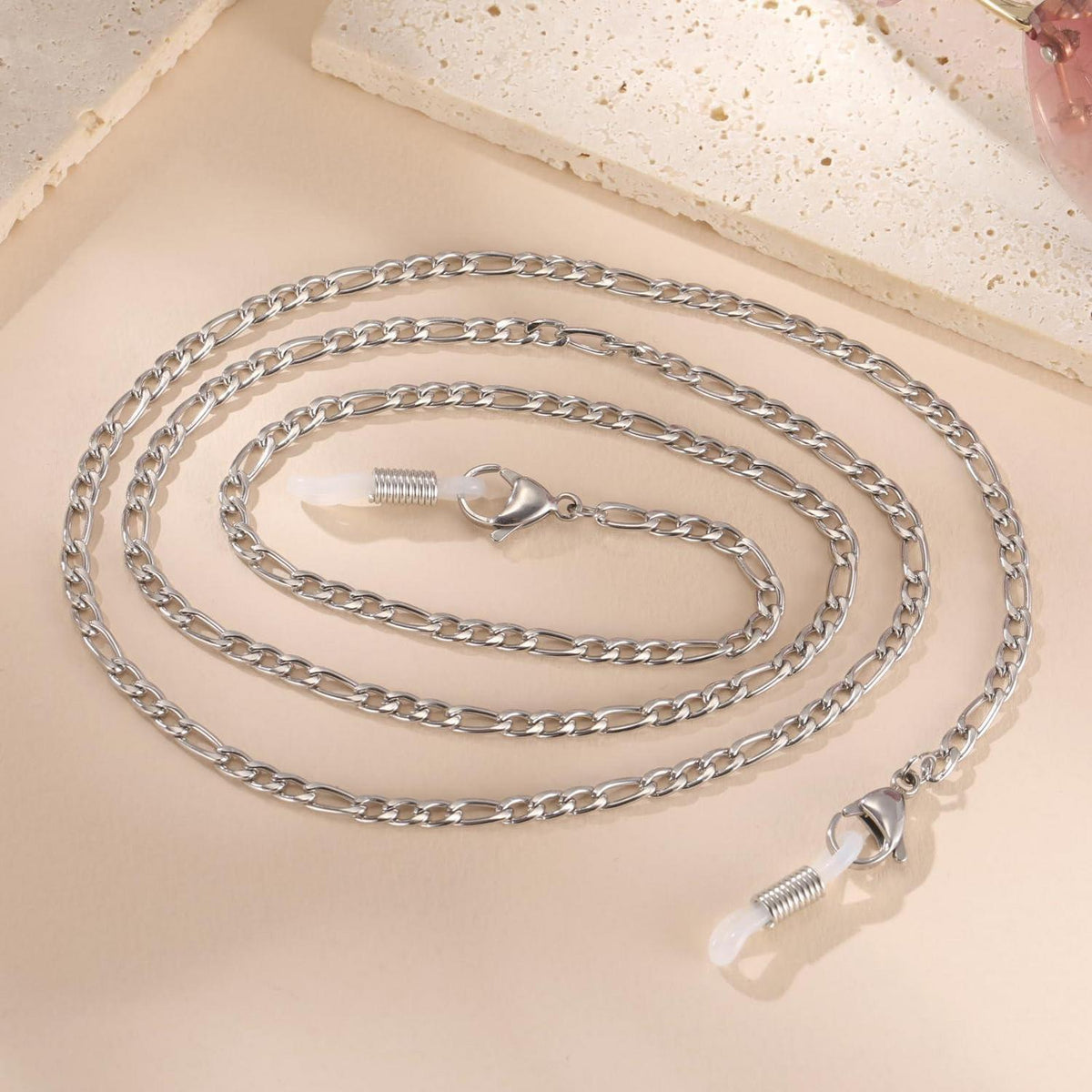 Edelstahl Figaro Brillenkette – Vergoldet & Silberfarben
